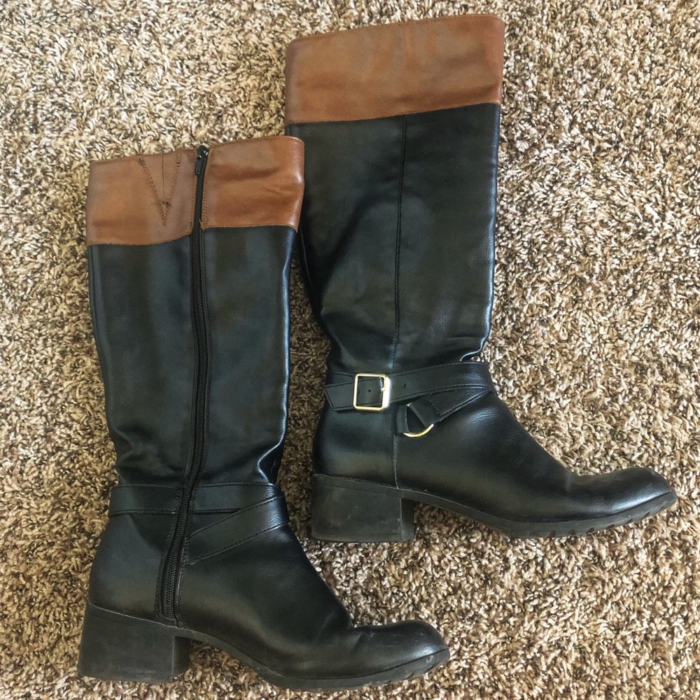 Style & Co. Black Knee High Boots